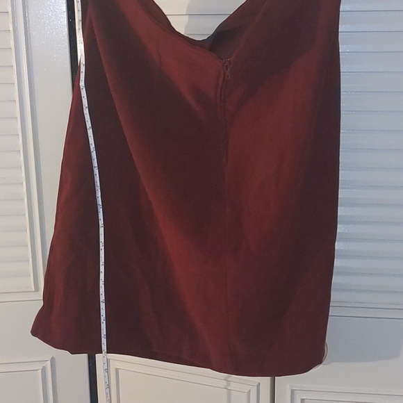 Red Skirt with Zipper size 16 - Picture 2 of 4